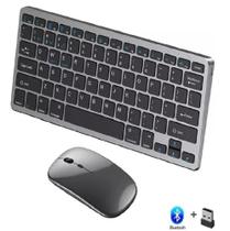 Mini teclado e mouse 2 em 1 wireless e bluetooth recarregavel celular, notebook e tablet WB8077 - NEW