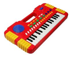 Mini Teclado Infantil Piano Brinquedo Vermelho -Music Center - My Music Center