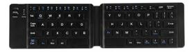Mini Teclado Keyboard Dobrável Portátil Sem Fio preto