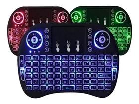 Mini Teclado Keyboard Sem Fio Wireless Iluminado Luz Led (MINI TECLADO) - Baisec