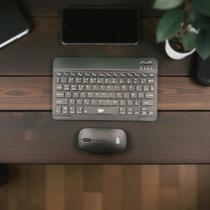 Mini Teclado Kit com Mouse Sem Fios Bluetooth para Tablet Celular PC