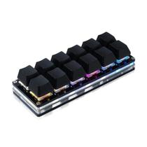 Mini Teclado Mecânico Gamer - Handed, USB-C Programável e Hot-Swappable, 12 Teclas