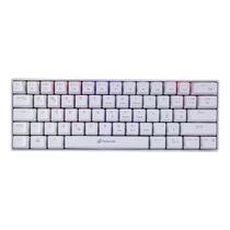 Mini Teclado Mecanico Gamer LED Rainbow SWITCH Outemu RED ZIGGY Branco TC607 OEX Game