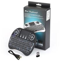 Mini Teclado Mouse Sem Fio Touchpad Wireless Wifi Android Tv Usb Ps3 Xbox Preto