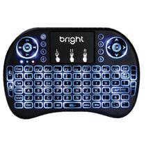 Mini teclado mouse touch pad sem fio - BRIGHT