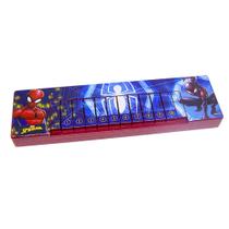 Mini Teclado Musical Piano Infantil Disney Spiderman 10Tecla