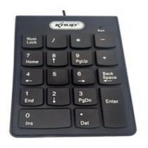 Mini Teclado Numérico Preto Usb