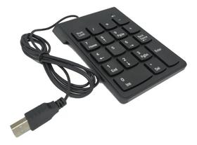 Mini Teclado Numérico Usb Com Fio 18 Teclas Notebook Pc - Lelong/Luatek