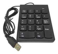 Mini Teclado Numérico Usb Com Fio 18 Teclas Notebook Pc Novo