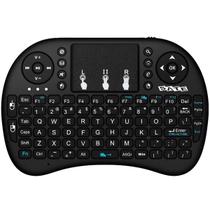 Mini Teclado Satellite AK-723G 2.4GHZ com Alcance de Ate 10 Metros - Preto