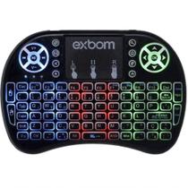 Mini Teclado Sem Fio Com Touchpad E Led - 2695 - Exbom Mini Teclado Sem Fio Com Touchpad E Led - 2695 - Exbom