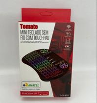 Mini teclado sem fio com touchpad - Tomate