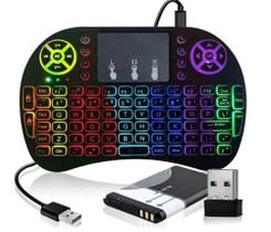 Mini Teclado Sem fio Portátil Com Led Wireless - Universal