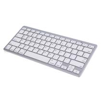 Mini Teclado Slim Bluetooth fundo Prata Teclas Brancas Padrão Internacional F3 JC-TC3001 BK3001 Mini Teclado Slim Bluetooth fundo Prata Teclas Brancas Padrão Internacional F3 JC-TC3001 BK3001