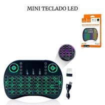 Mini Teclado Touchpad RPG Bluetooth LED para Smart TV Notebook Projetor