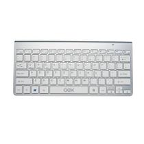 Mini Teclado Universal Bluetooth Tablet Tv Smart Prata