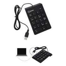 Mini Teclado Usb Numérico com Fio 1.4 Metros Dukie Dk-91 Mini Teclado Usb Numérico com Fio 1.4 Metros Dukie Dk-91