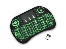 Mini Teclado Wireless Bluetooth Touchpad Sem Fio Iluminado