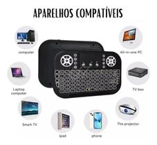 Mini Teclado Wireless Bluetooth Touchpad Sem Fio Lelong - Cor Preto