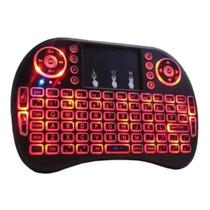 Mini Teclado Wireless Keyboard com Touchpad Com Led Usb Android Console e Tv
