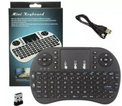 Mini Teclado Wireless Keyboard Com Touchpad Usb Android - Backlit