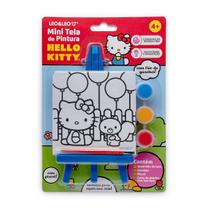 Mini Tela de Pintura com Cavalete Hello Kitty - Leonora