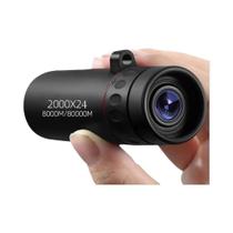 Mini Telescópio Monocular HD 2000x24 com Suporte para Smartphone - Ideal para Camping e Atividades ao Ar Livre