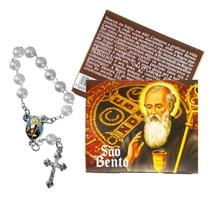 Mini Terço Dezena São Bento com Cartão