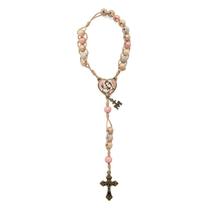 Mini Terço Nossa Senhora Mãe de Todas as Mães Colorido 8 mm