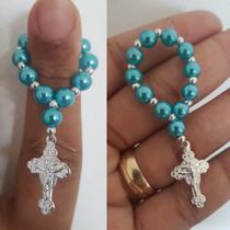 Mini terço pérolas- 50 unidades