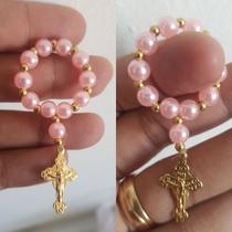 Mini terço pérolas- 50 unidades