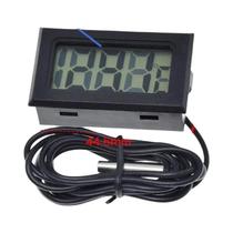 Mini termômetro digital LCD com sonda à prova d'água para freezer geladeira interna externa