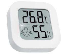 Mini Termômetro Higrômetro Digital para Controle de Umidade e Temperatura Ambiente Geladeira Culinário Adega