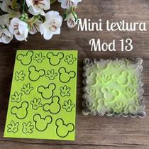 MINI Textura de Emborrachado Mod 13 - Ratinho e Luva - 10x7,5 cm