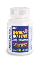 Mini Thin Cápsulas de Cafeína com Dupla Ação 205mg de Cafeína 25mg de Efedrizina Mini Thin Cápsulas de Cafeína com Dupla Ação 205mg de Cafeína 25mg de Efedrizina