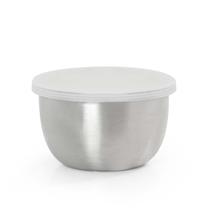 Mini Tigela Bowl Com Tampa Aço Inox 9cm Gourmet Mix