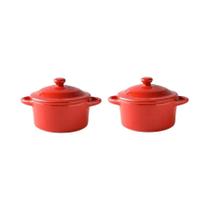 Mini Tigela De Cerâmica Com Duas Alças 10cm Pequena Tigela Segura Para Forno Para Sopa De Ovo E
