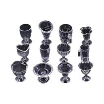 Mini Tigela De Sorvete Transparente, Acessórios De Cozinha Para Casa De Bonecas, 12 Peças,