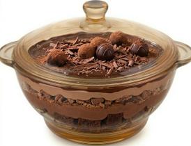 Mini Tigela de Vidro Âmbar 800ml com Tampa para Servir 16cm