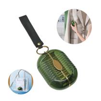 Mini Tira Pelos Dupla Face Removedor Formato Cápsula com Chaveiro Portátil