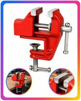 Mini Torno Bancada Profissional Base Fixa Morsa 40mm Aço Reforçado Starfer