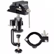 Mini Torno de Bancada Com Suporte Para Furadeira ou Microretifica MTX
