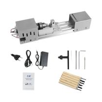 Mini Torno De Madeira 12-24V Para Bricolagem, Ferramenta Rotativa Para Polimento E Retificação De Mini Torno De Madeira 12-24V Para Bricolagem, Ferramenta Rotativa Para Polimento E Retificação De