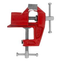 Mini Torno Morsa 60mm Base Fixa De Bancada Mesa Portátil Aço