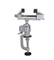 Mini Torno Morsa Articulada De Bancada Aço Giratório