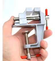 Mini Torno Morsa De Bancada Mesa Base Fixa