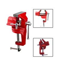 Mini Torno Morsa De Bancada Mesa Base Giratória 1.1/2" 40mm