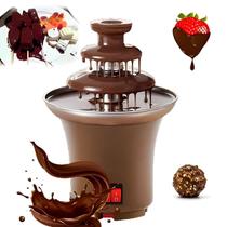 Mini Torre Fondue Cascata Queijo Cheddar Chocolate Derretido Mini Torre Fondue Cascata Queijo Cheddar Chocolate Derretido