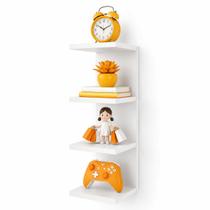 Mini Torre Parede Vertical Prateleira Nicho Branco Estante Organizador Quarto Sala Livro ALBERGONI Mini Torre Parede Vertical Prateleira Nicho Branco Estante Organizador Quarto Sala Livro ALBERGONI
