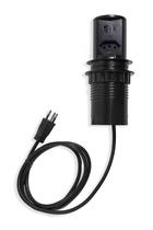 Mini Torre Tomada 1NBR 2USB 20A Cozinha Preto Preta Totem Multiplug Extensão Antichoque Choque Retrátil Embutir Sobrepor em Mesa Bancada ou Móvel